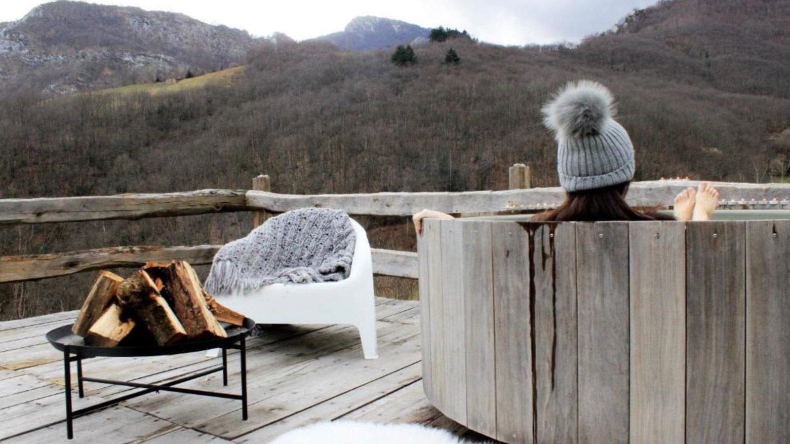 La terraza en invierno